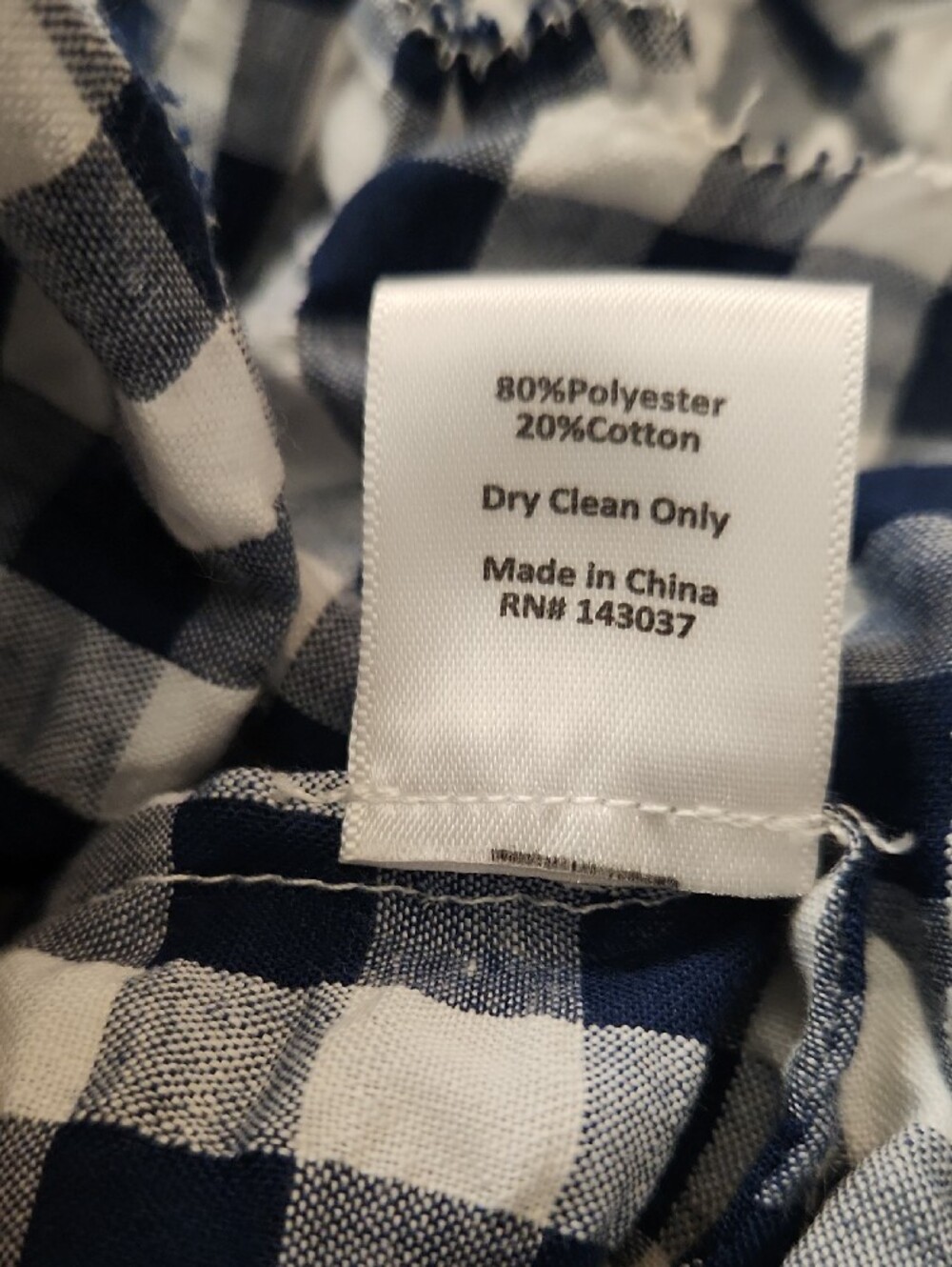 Hunter Bell Hayes Smocked High-Neck Gingham Blouse - Navy/White XSmall - Picture 7 of 12